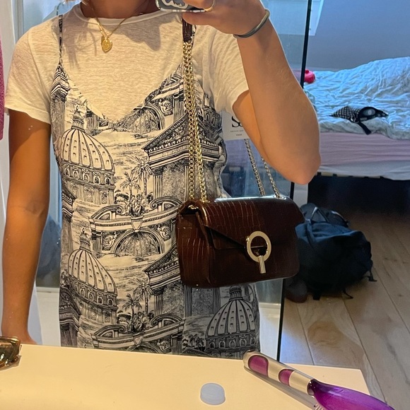 NEW Sandro yza small purse in brown croc - Picture 3 of 3